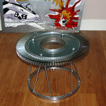 Rolls Royce Fan Blade table   circular base